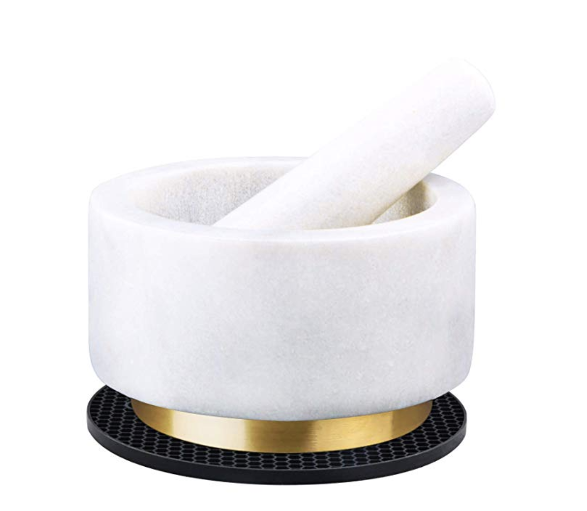 Marble Mortar and Pestle 