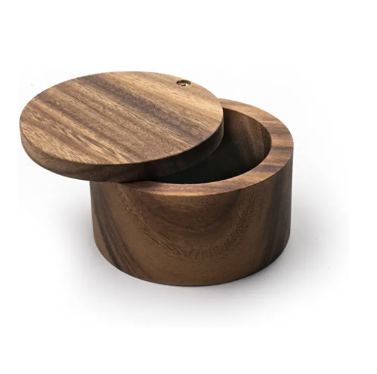 Acacia Wood Salt Cellar