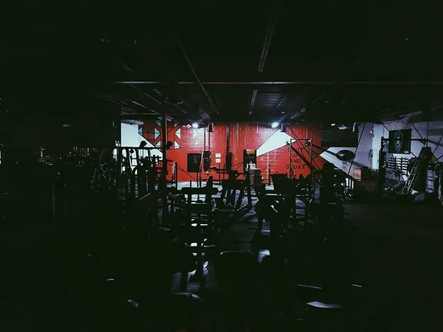 First time the gym has ever had the lights off. Weird feeling, but were cooking up something special for you when we open back up. #justwait