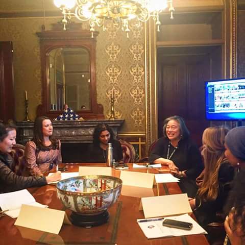 The real treat: meeting Chief of Staff to Michelle Obama, Tina Tchen. We shared our Let Girls Learn projects we have been working on. She said she would relay the success stories back to Michelle. 