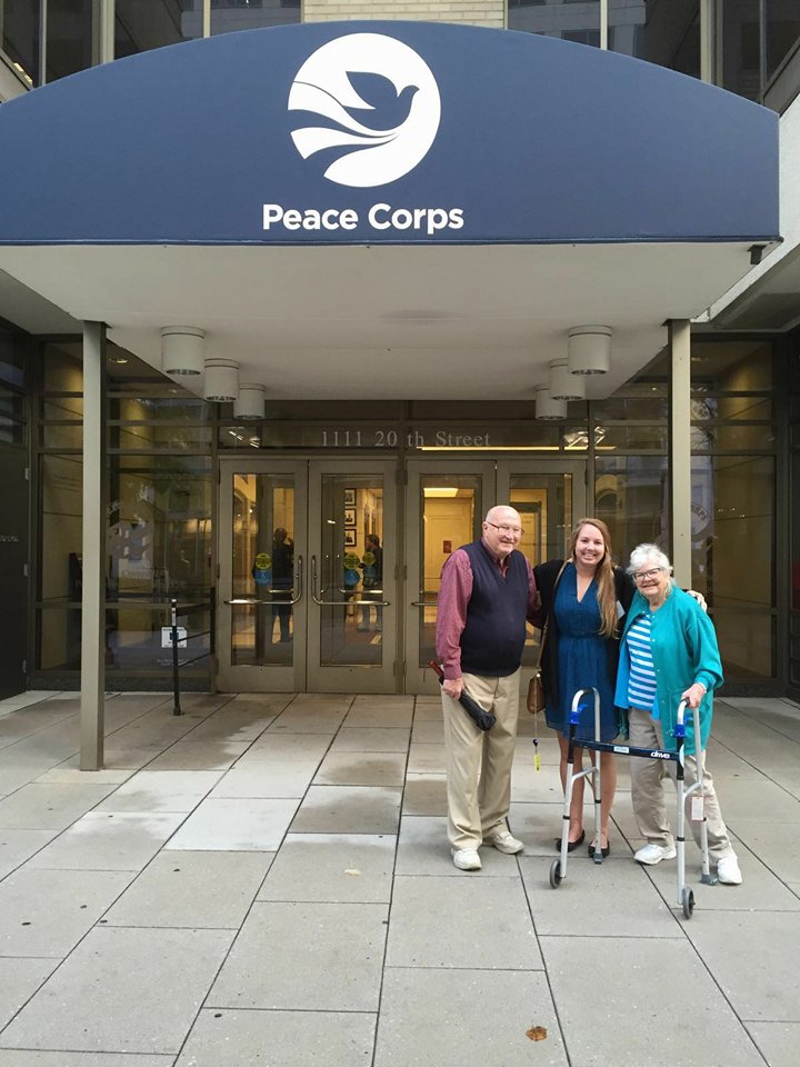 I owe it to these two people who inspired me to travel the world, dropped me off at my Peace Corps staging event rigfht before I jumped on a plane to Madagascar and to drive down to give me the biggest hugs in D.C. 