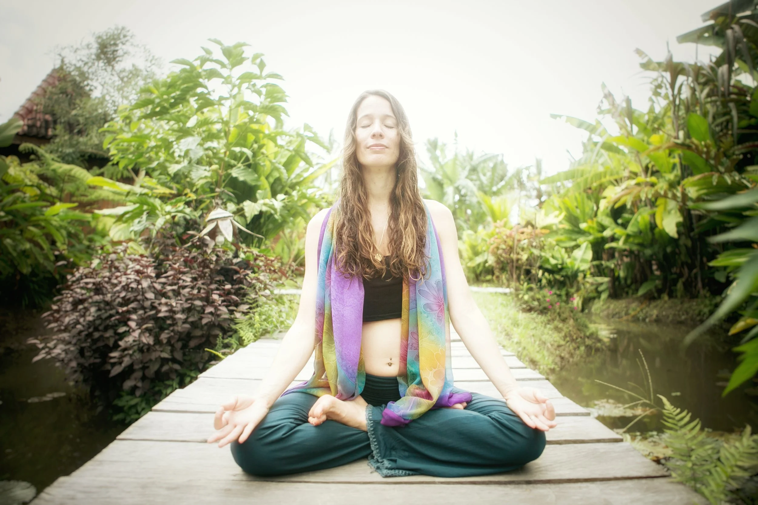 Ruth Kent in meditation