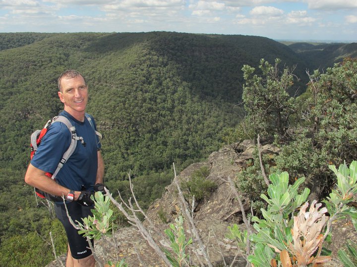 Glenn on the trail.