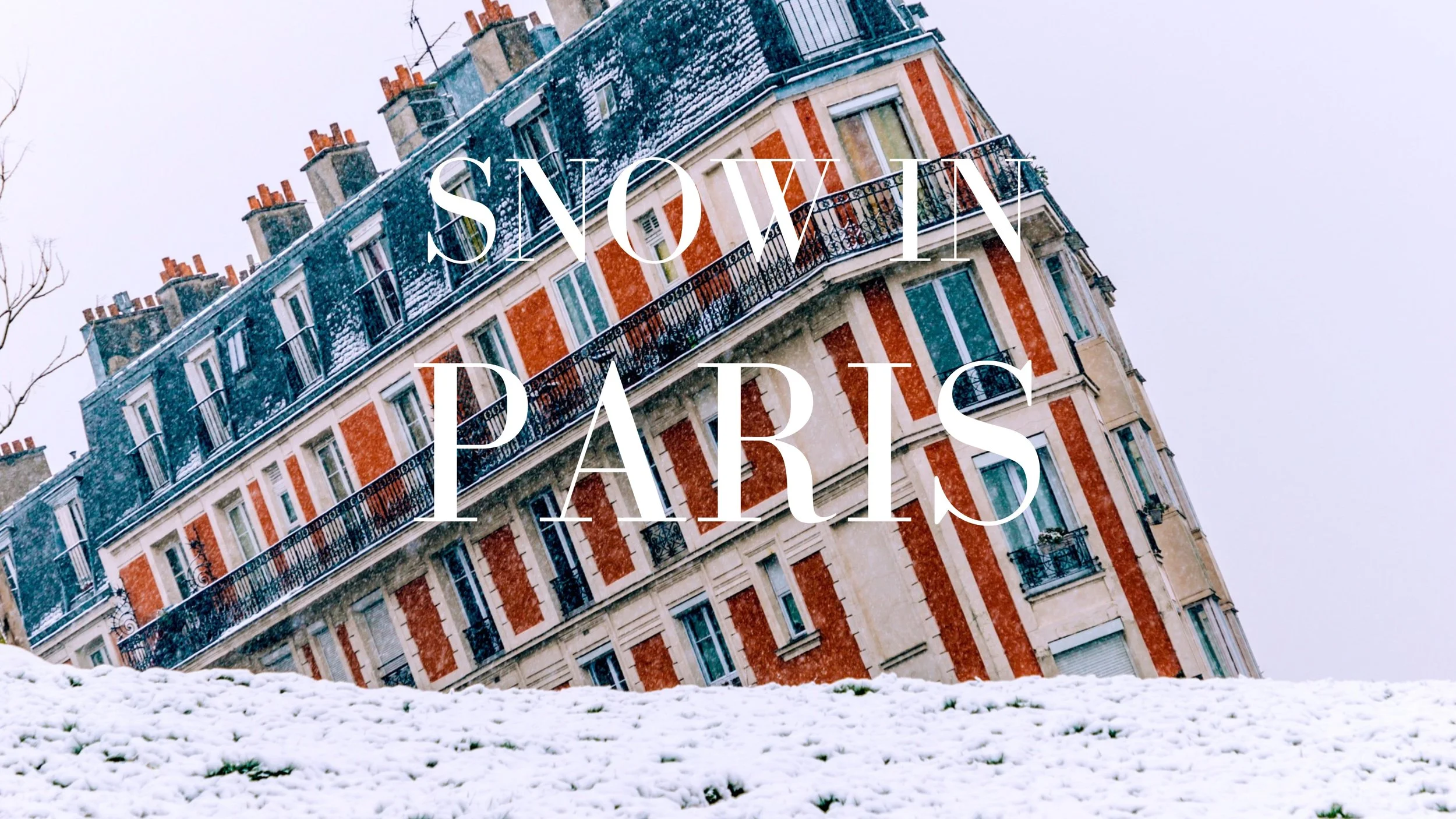 Snow in Paris