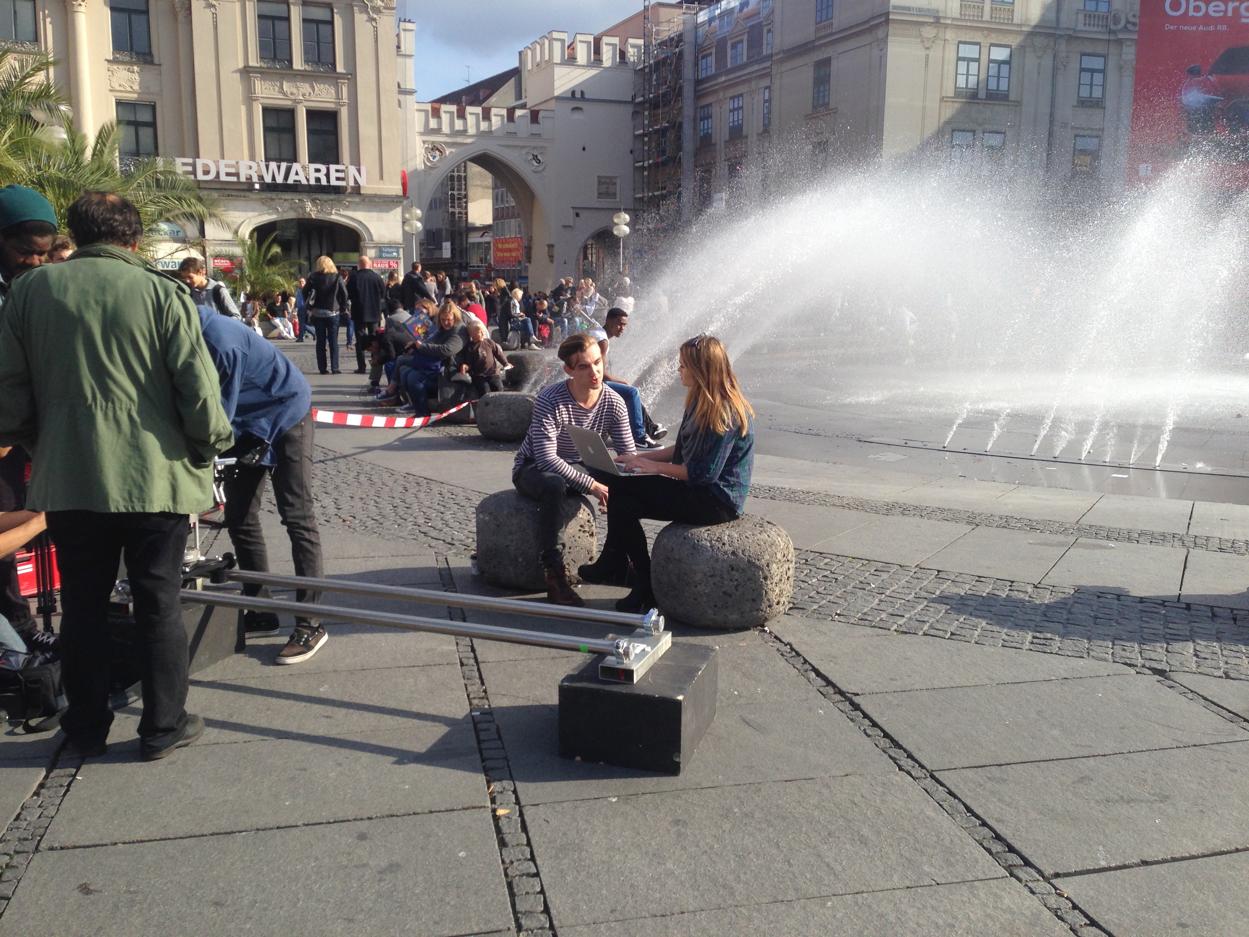 Dreh am Karlsplatz