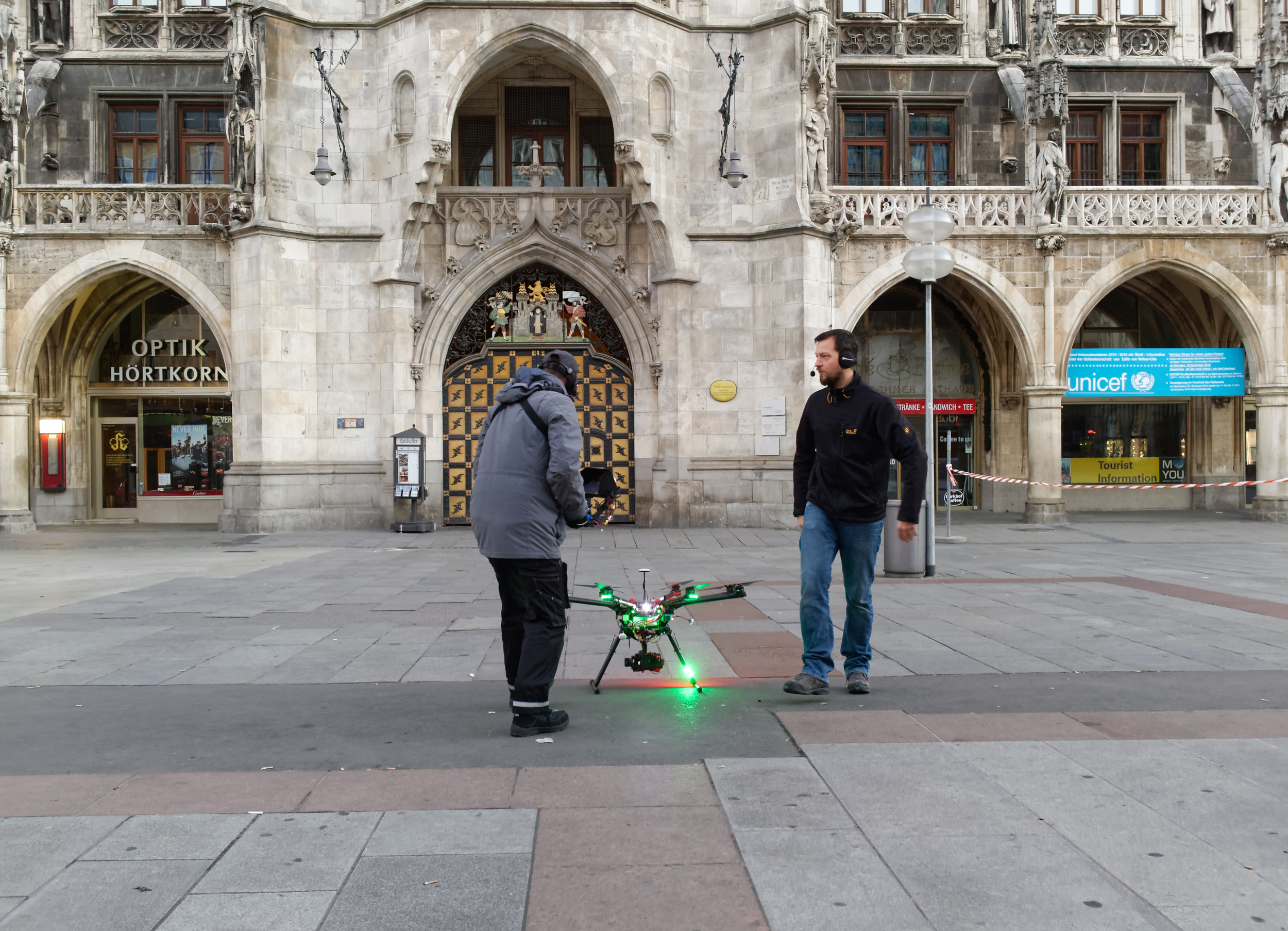 Drohnendreh am Marienplatz