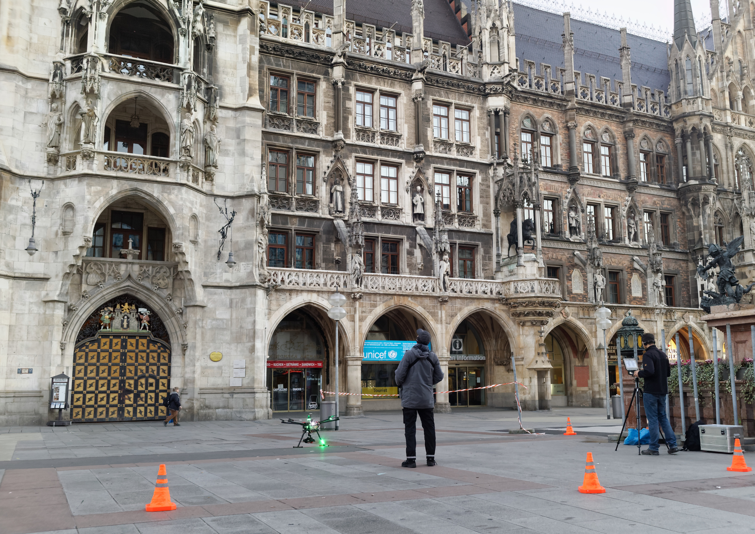 Drohnendreh am Marienplatz