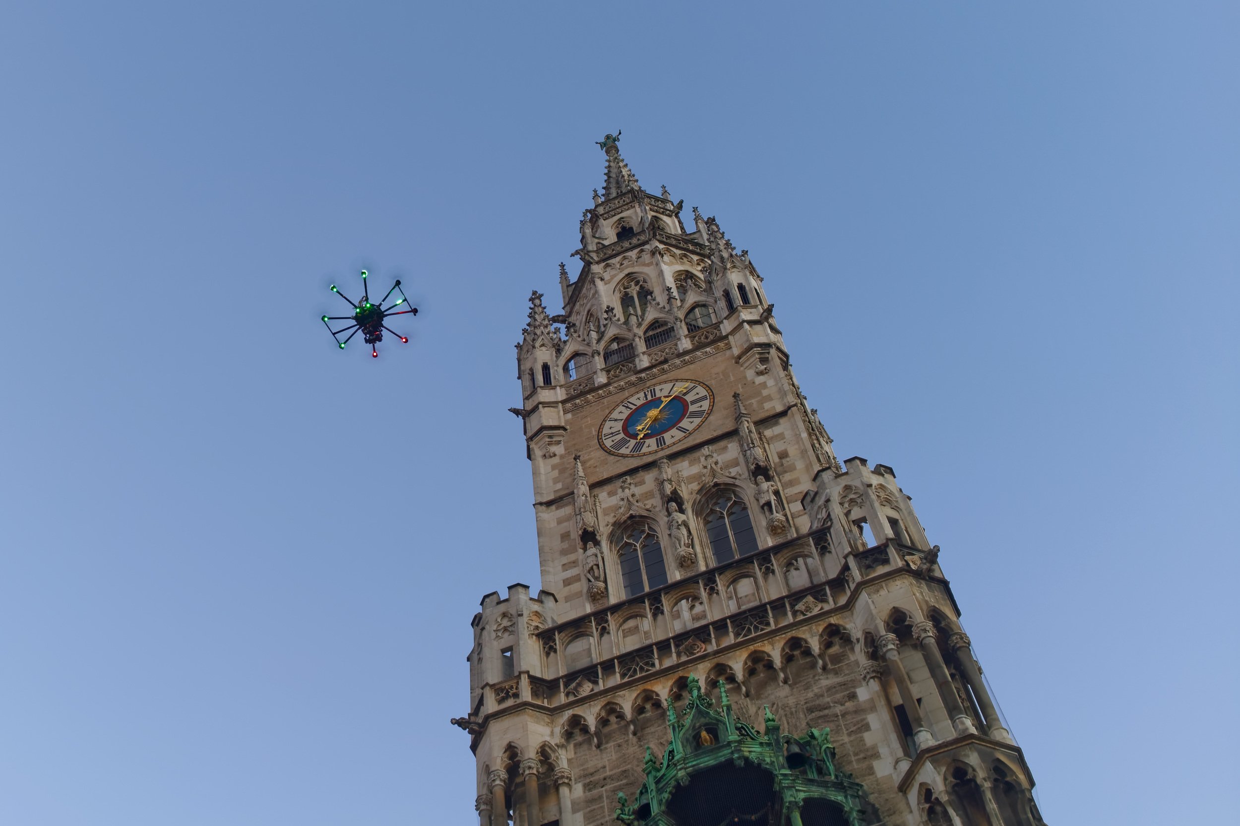 Drohne am Marienplatz