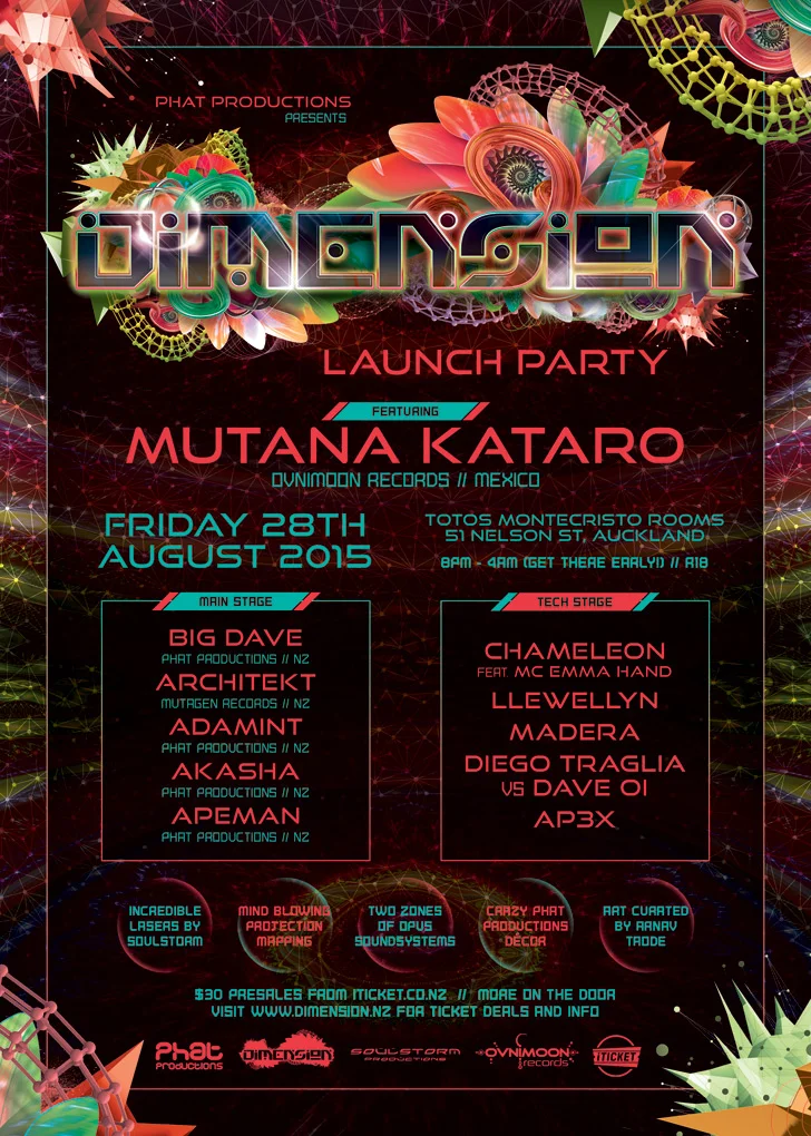 Dimension Launch Flyer