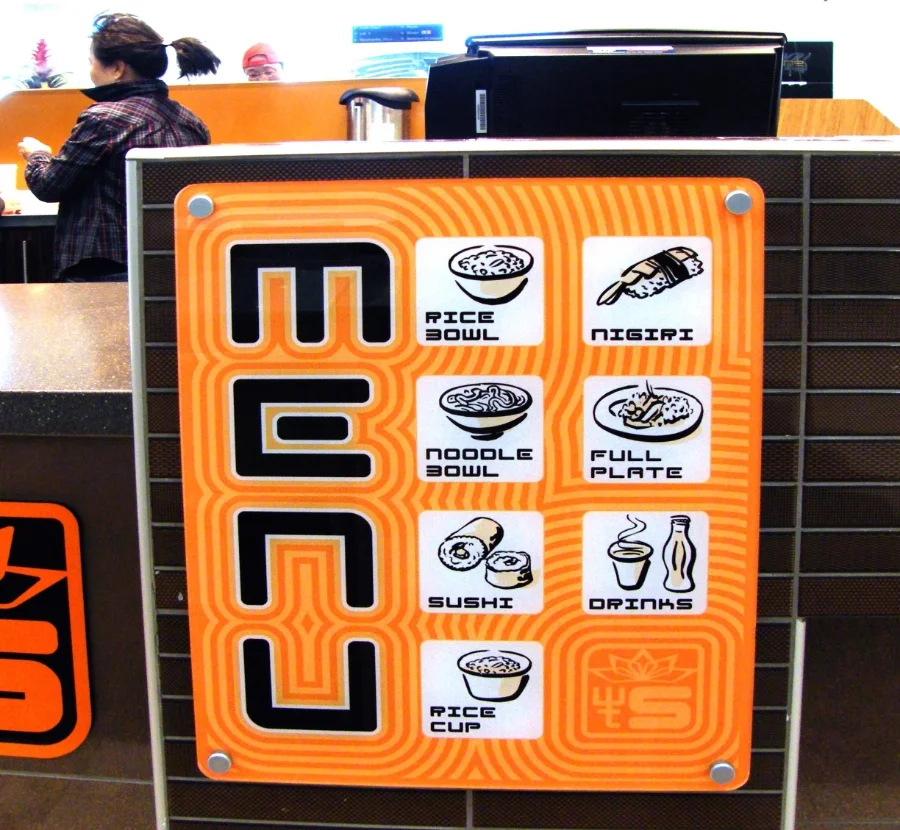  What The Sushi&nbsp;/ / Menu sign 