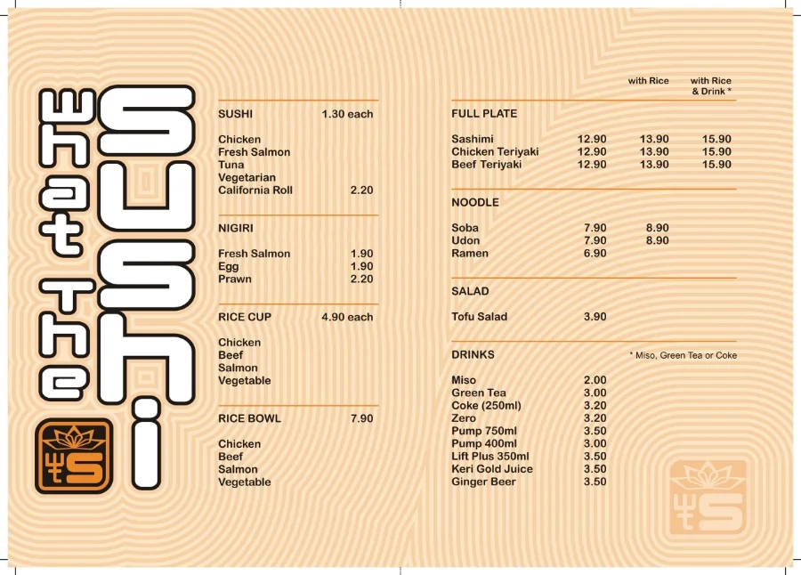 What The Sushi / / Menu