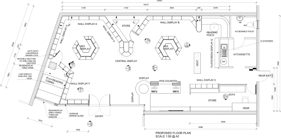 The Reading Bug / / Floor plan