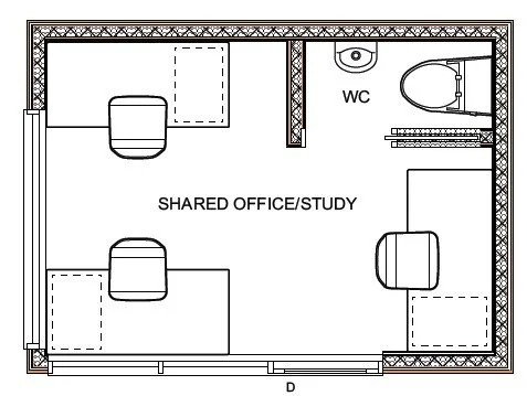  / / Tiny 10m2 hut  plan option 