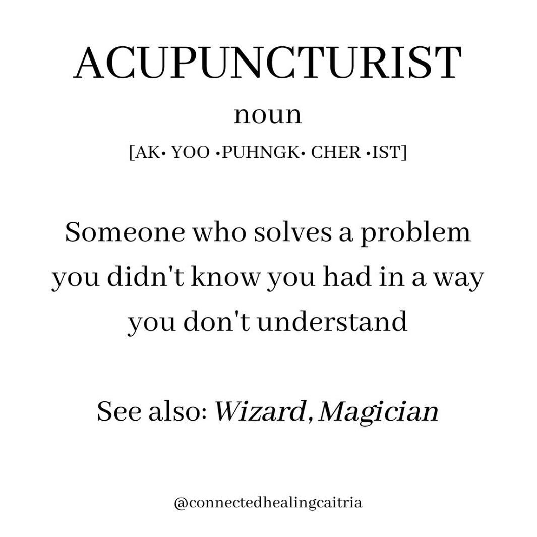 It me! ✨🔮✨

Repost &bull; Thank You &bull; @connectedhealingcaitria for the perfect definition of what we do 💫

#acupunctureheals #acupuncturist #acupunctureworks #acupuncturetreatment #witchesofinstagram🔮🌙