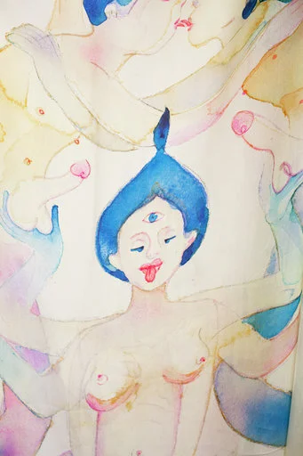  Mandala, print on silk 