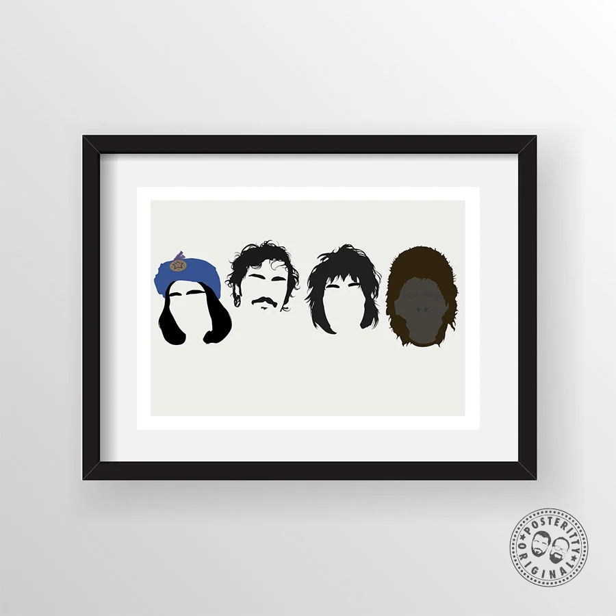 The Mighty Boosh Minimalist Heads Poster — Posteritty