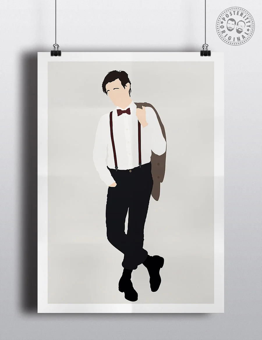 Eleventh Doctor Matt Smith Minimalist Poster Posteritty