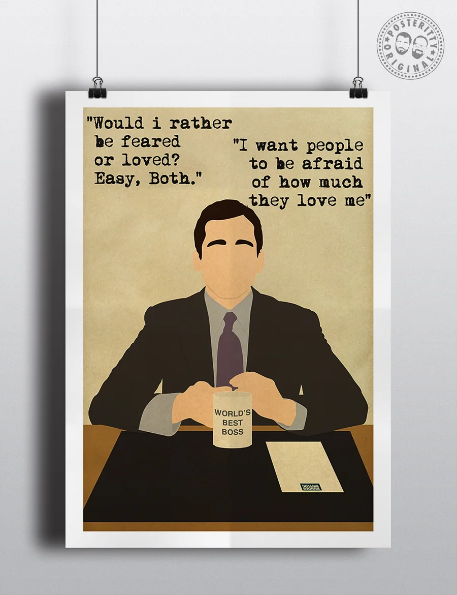 Minimalist Poster Art Posteritty Office Quotes Sergio Georgini DAVID BRENT