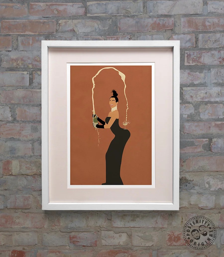 Kim Kardashian West (Champagne) - Minimalist Group Poster  Posteritty