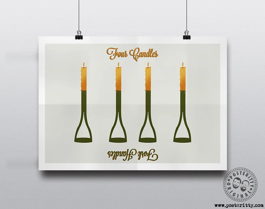 Four_Candles_Minimalist_Funny_Fork_Handles_poster.jpg