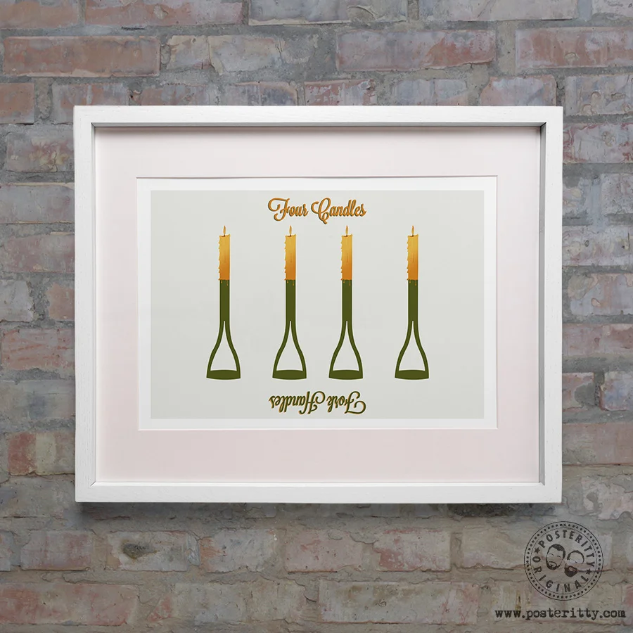 Four_Candles_Minimalist_Funny_Fork_Handles_poster.jpg