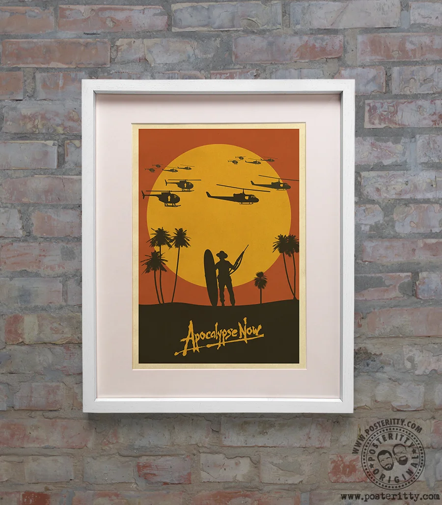 Apocalypse Now A4 Poster on Canvas - Filmkunstposter in verschillende maten voor woonkamer- of slaapkamerideeën. Grenzeloze cultfilmafbeeldingen Klassieke iconische 70s 80s 90s Vintage Retro Home Wal
