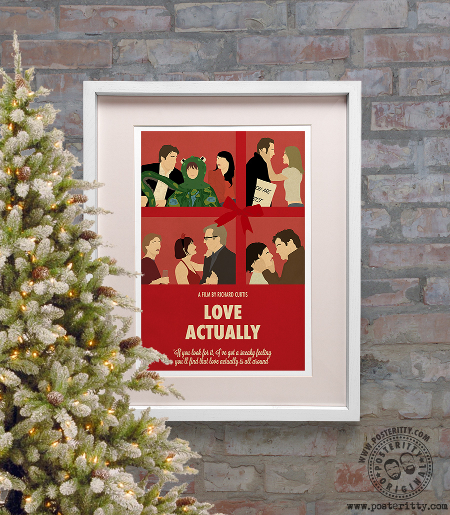 Love Actually - Minimalist Christmas Movie Poster — Posteritty