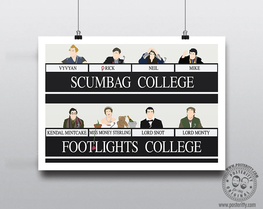 The Young Ones (Scumbag & Footlights) - Minimalist Poster