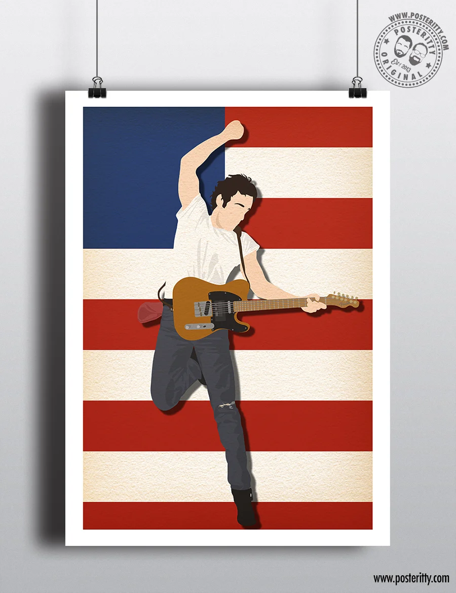 Bruce Springsteen - Born in the USA - Minimalist Poster