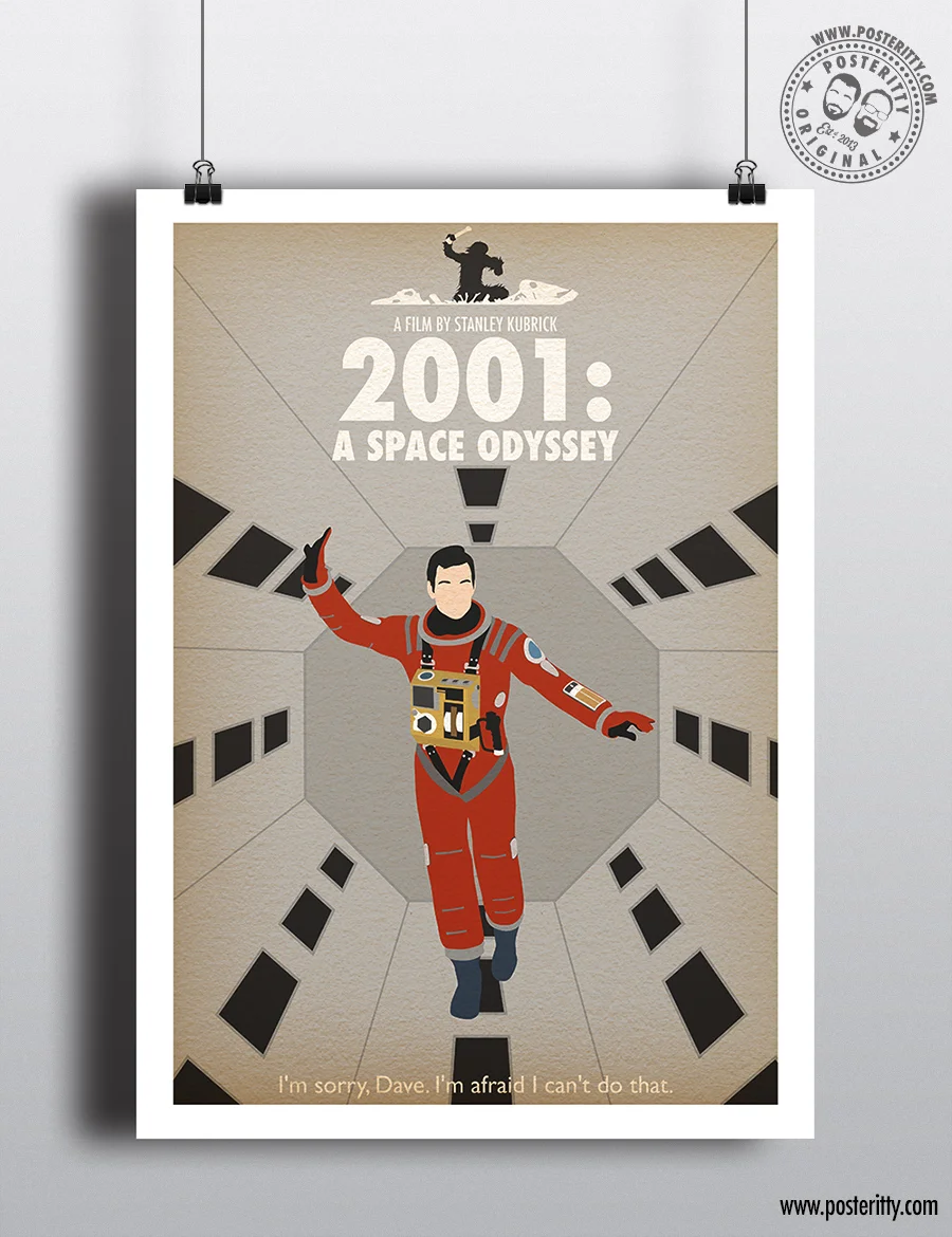 2001: A Space Odyssey - Minimalist Movie Poster