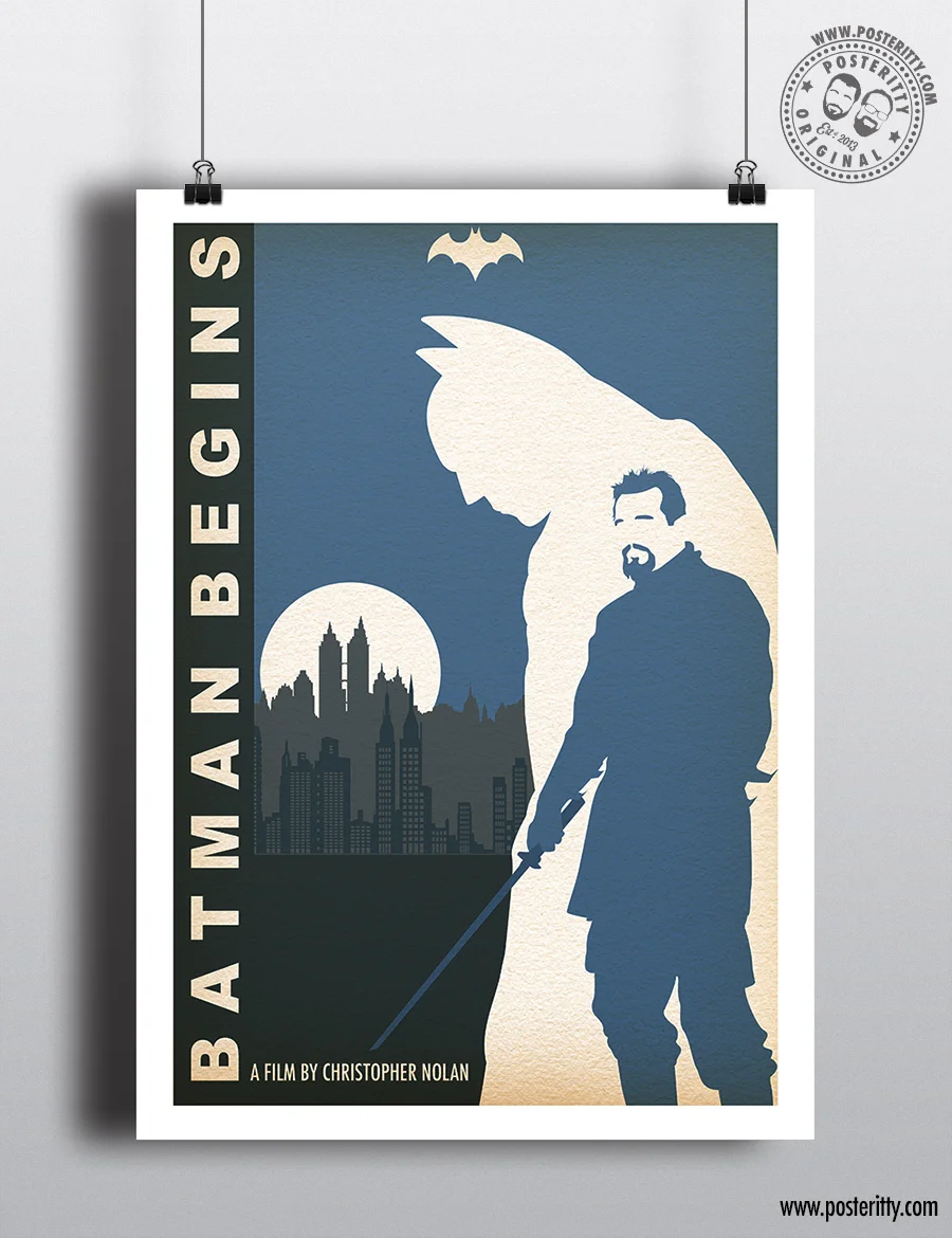 Batman Begins (Dark Knight Trilogy) - Minimalist Movie Poster