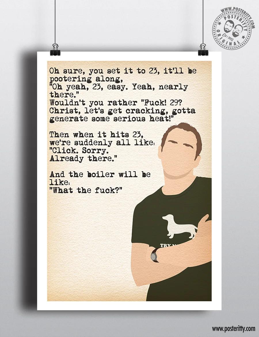 Jez (Peep Show) "Boiler..." Poster