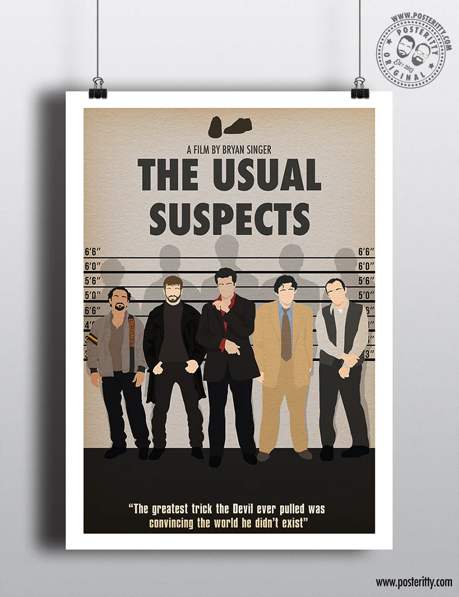 The Usual Suspects - Minimalist Movie Poster