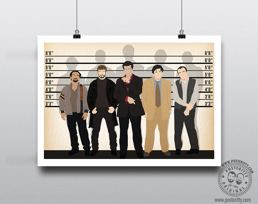 The Usual Suspects - Minimalist Lineup Poster