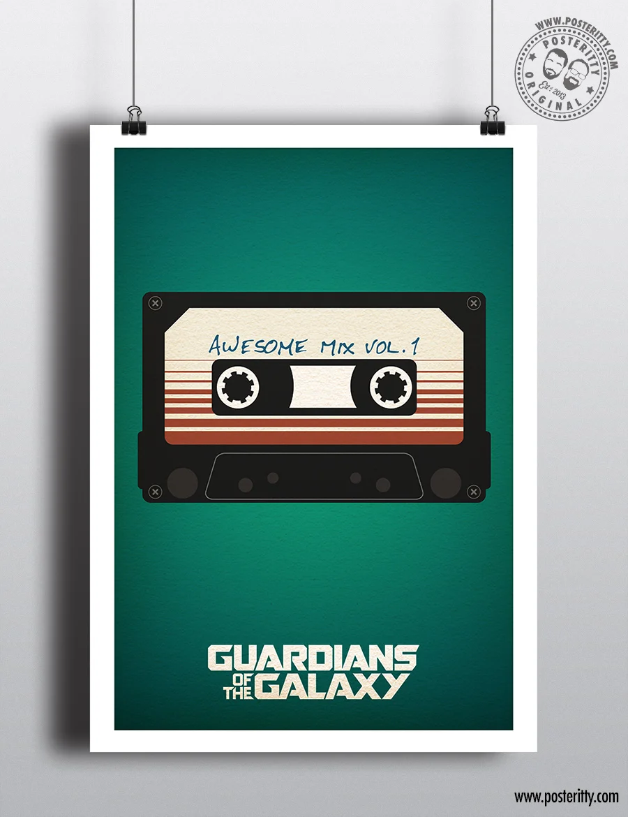 Guardians of the Galaxy (Awesome Mix) - Minimalist Movie Poster