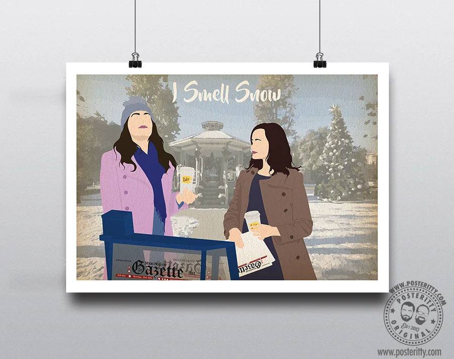 Gilmore Girls - I Smell Snow - Minimalist Poster