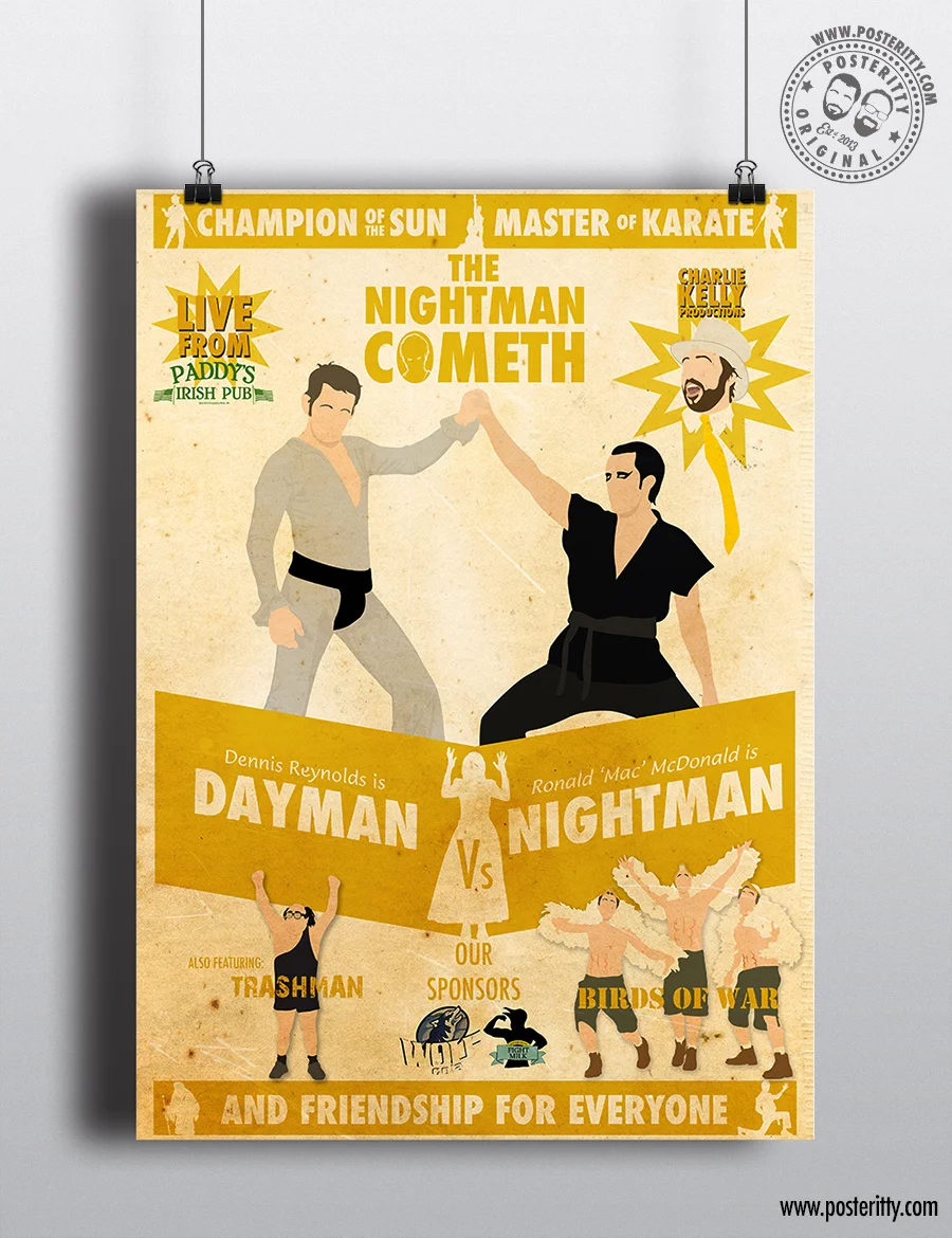 Always Sunny in Philadelphia - Nightman Cometh - Minimalist TV Poster