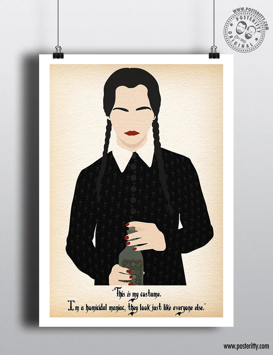 Wednesday Adams - "..homicidal maniac..." Poster
