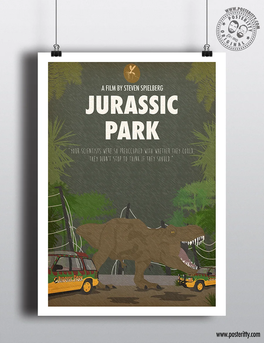 Jurassic Park - Minimalist Movie Poster