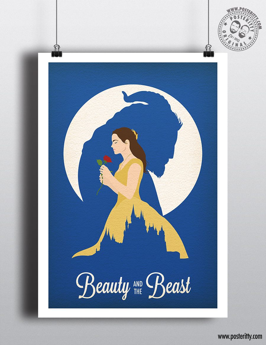 Beauty and the Beast (Movie) - Minimalist Movie Poster