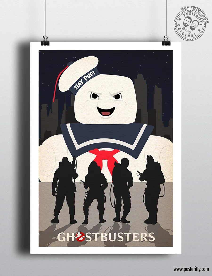 Ghostbusters (Stay Puft) - Minimalist Movie Poster