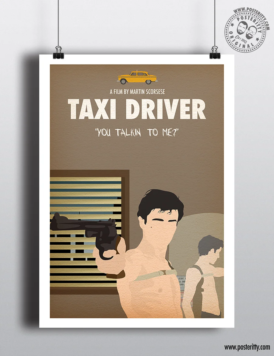 Taxi Driver - Minimalist Movie Poster