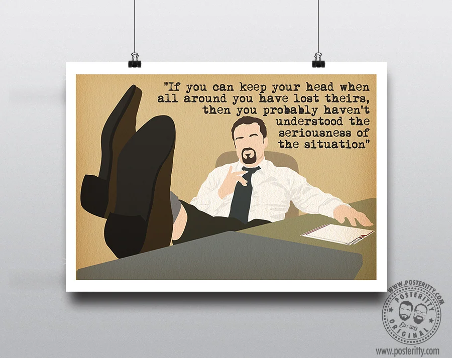 David Brent (The Office) "If you can keep your head..."