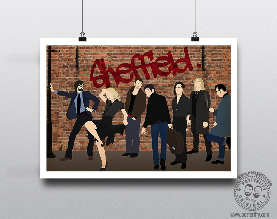 Sheffield - Minimalist Musicians Poster