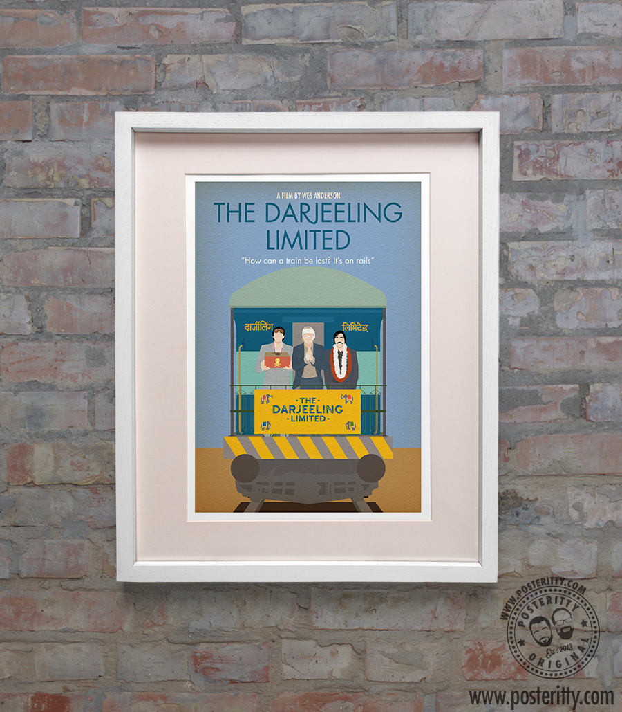  SSFJ The Darjeeling Limited Minimal Movie Poster 3 Canvas Poster  Bedroom Decor Landscape Office Room Decor Wall Art Gift Unframe:  24x36inch(60x90cm): Posters & Prints