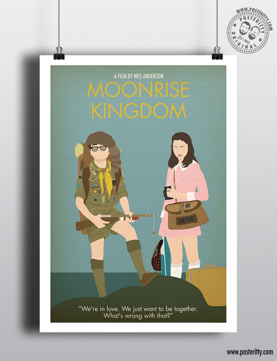 Moonrise Kingdom - Minimalist Wes Anderson Movie Poster
