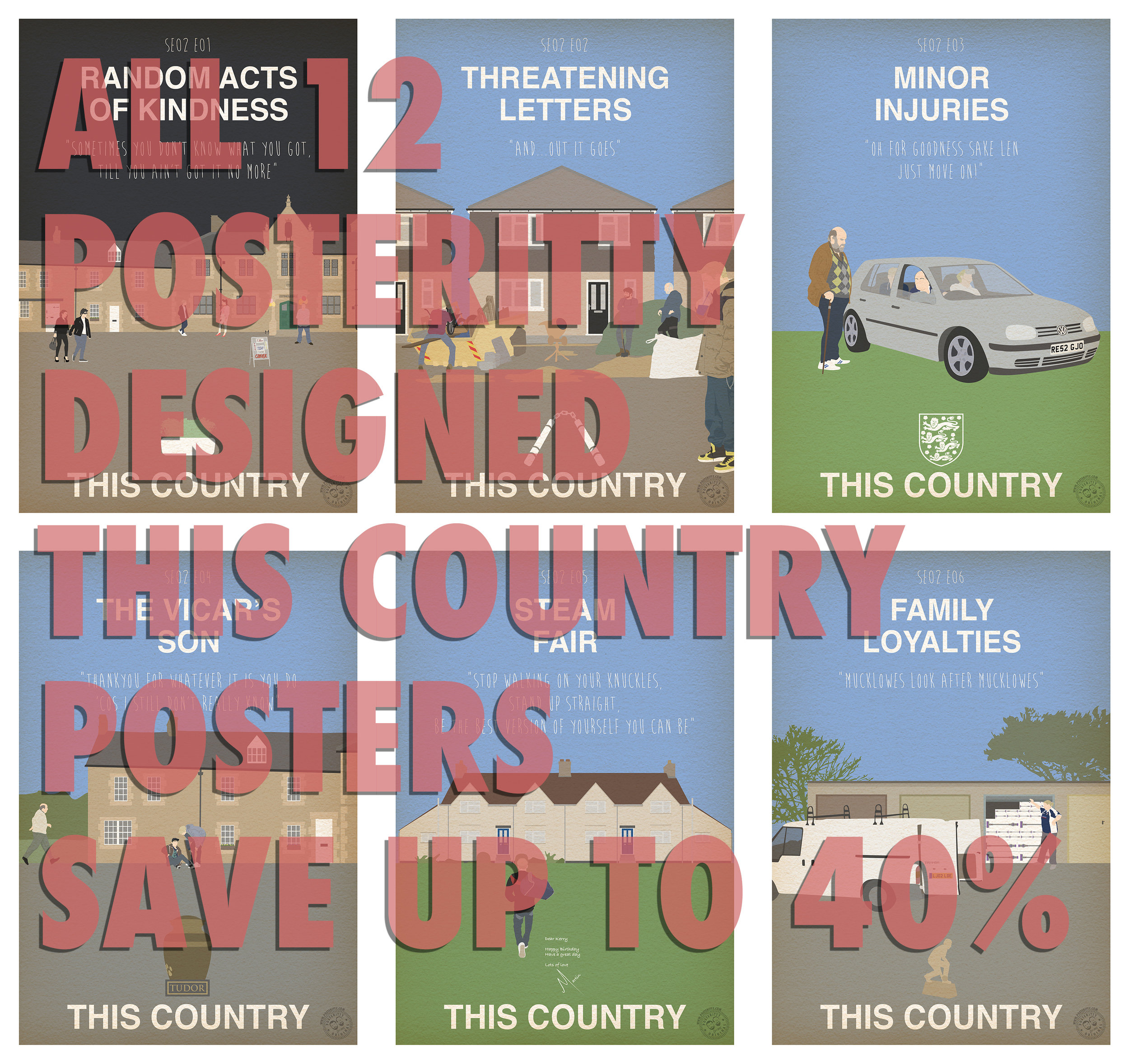 THIS COUNTRY SPECIAL Aftermath Minimalist Sitcom Poster Print Minimal Art