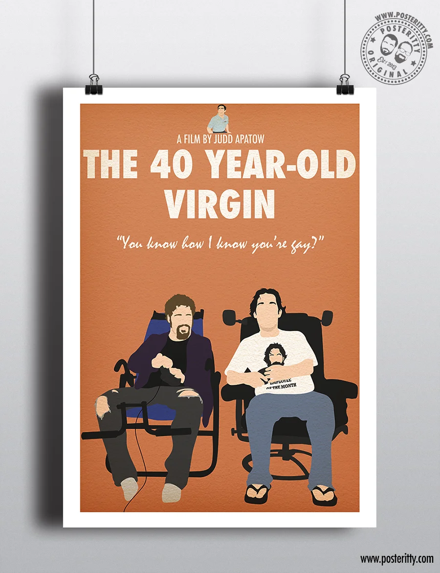 The 40 Year-Old Virgin - Minimal Movie Poster