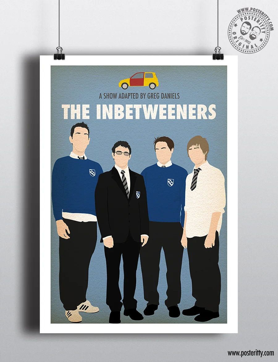 The Inbetweeners (Text) - Minimalist Poster