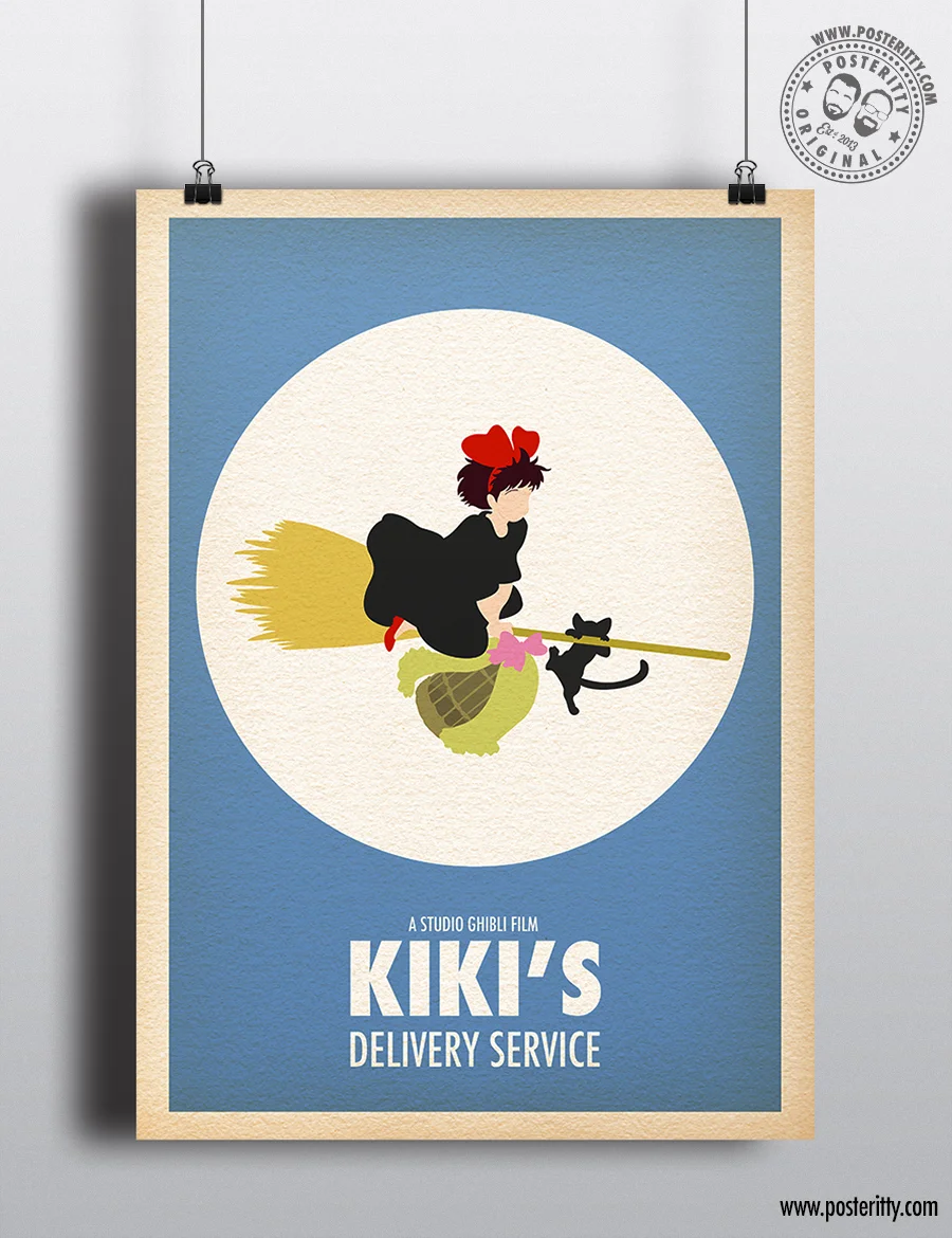 Studio Ghibli- Kiki's Delivery Service - Minimalist Movie Poster
